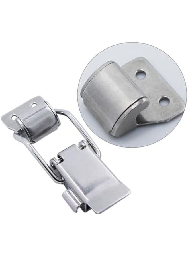 Heavy Duty Silver Toggle Clamps 2 Pack Latch Locking Mechanism - Image 2