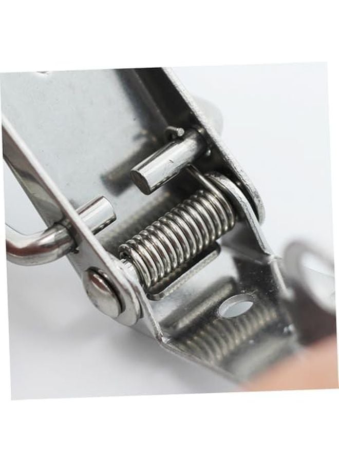 Heavy Duty Silver Toggle Clamps 2 Pack Latch Locking Mechanism - Image 3