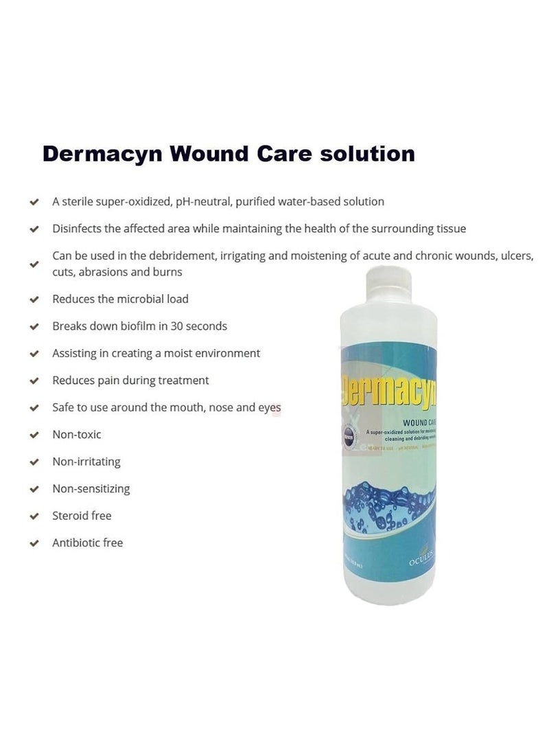 Dermacyn Wound Care Solution 500mL - Image 2