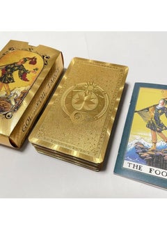 Gold Foil Tarot Cards Full Color Waterproof Tarot-Type C