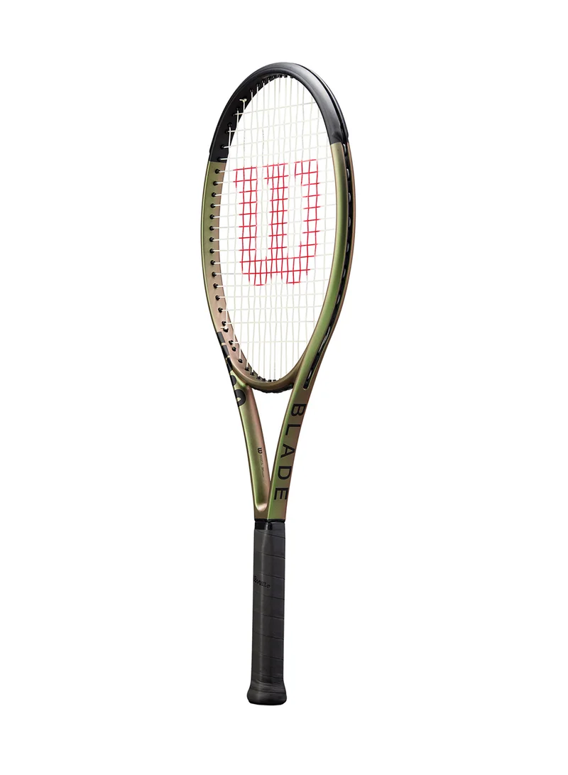 Wilson  Blade 100 V8 Tennis Racket, 16x19, Adults, Intermediate/ Advanced - Green/ Bronze/ Black  | Best Price UAE