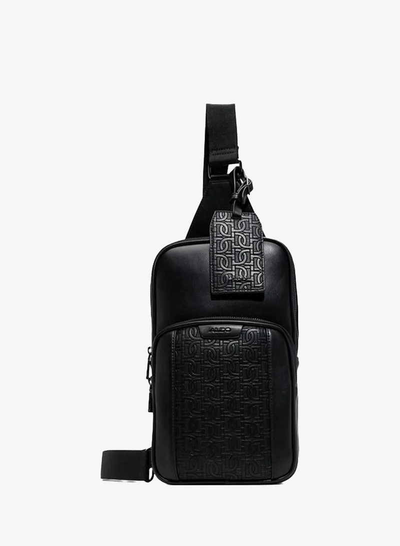 Cleos Men Black Crossbody Bag