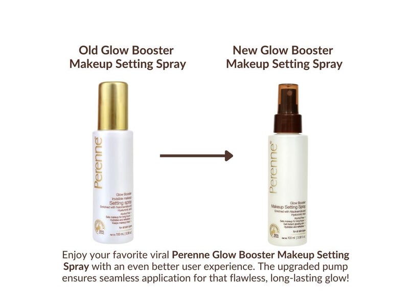 PERENNE Perenne Glow Booster Makeup Setting Spray with Hyaluronic acid Aloe vera and Niacinamide Natural Dewy Finish Hydrating Long Lasting Makeup FixerAlcohol Free Paraben Free 100 ml  - Image 2