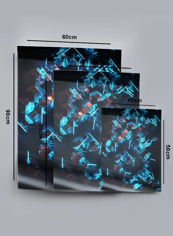 LOWHA Poster Painting Art With Four Separate Pieces Of Double-Sided Stickers Neon Light Art For Home Bedroom Living Room And Office Decor  - Image 4