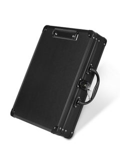 Key Lock Clipboard Storage Box Heavy Duty Clipboard With Storage Metal Locking Storage Clipboard With Handle Lock Box Maximum Security Holds Letter Size Paper 12.6 X 9.6 Inch Black