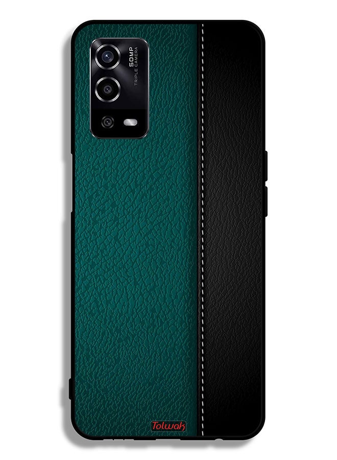 Tolwak Oppo A55 4G Protective Case Cover Leather Pattern - Image 2