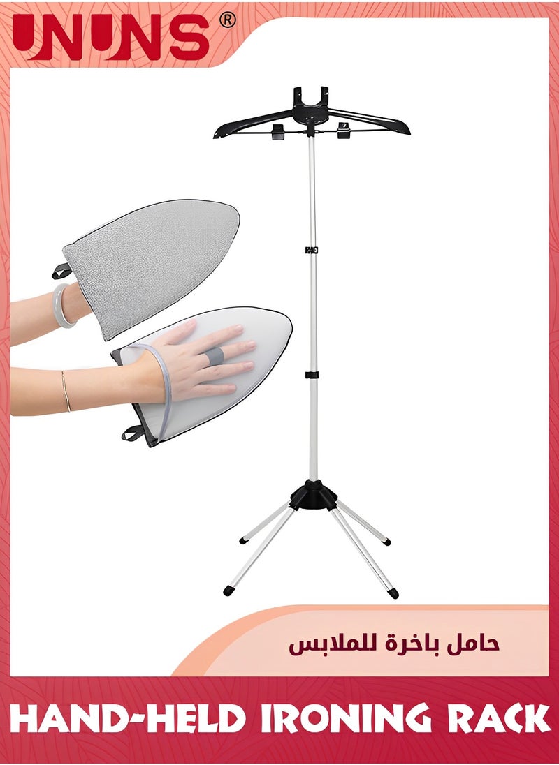UNUNS - Steamer Rack For Clothes,Garment Steamer Ironing Gloves And Garment Hanger For Steaming Clothes,Handheld Garment Steamer Rack,Clothes Hanger For Steam Ironing - Image 1