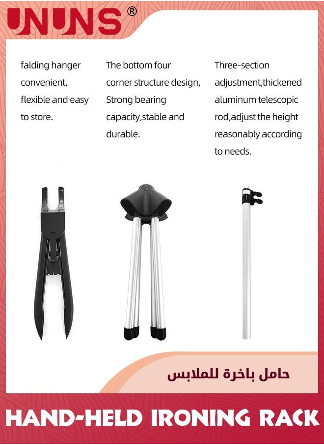 UNUNS - Steamer Rack For Clothes,Garment Steamer Ironing Gloves And Garment Hanger For Steaming Clothes,Handheld Garment Steamer Rack,Clothes Hanger For Steam Ironing - Image 1