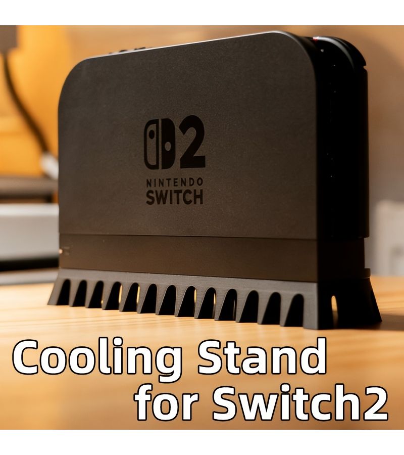 Cooling Base Stand for Nintendo Switch 2 NS2 White Efficient Heat Dissipation Precise Size Stylish Appearance Silent Cooling - Image 1