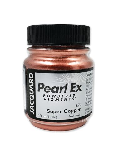 Jacquard Pearl Ex Pigment Powder 0.75 oz Super Copper - Loose Mica Powder for Epoxy Resin, Watercolors, Calligraphy Ink & Clay - Epoxy Pigment Powder - Epoxy Resin Color - Image 1