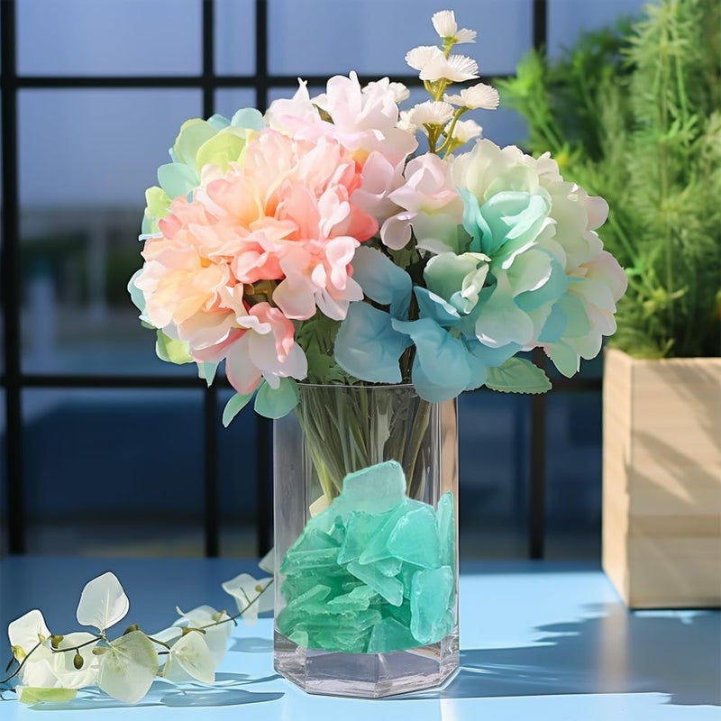 HappyFiller، قطع زجاج بحري باللون البنفسجي الفاتح، لتزيين الحفلات على الشاطئ، أحواض الأسماك، وعاءات المنزل، الحرف اليدوية، 15 أونصة - Image 5