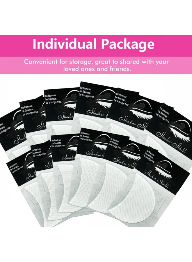 TailaiMei TailaiMei 120 Pcs Eyeshadow Shields, Eyeshadow Stencil for Prevent Makeup Residue, Lint Free Gel Pad for Eyeliner, Eyelash Extensions and Lip Makeup - Image 2