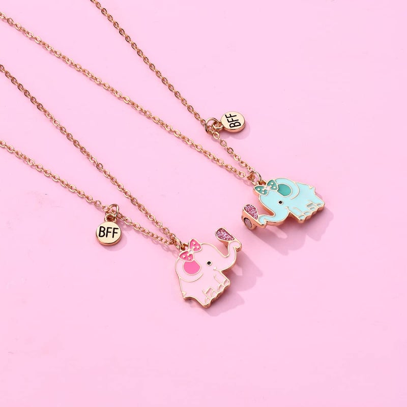 DOYYCA Best Friend Necklace for 2 Girls Magnetic Matching Friendship Necklace Half Heart Pendant BFF Necklaces for Sister - Image 3