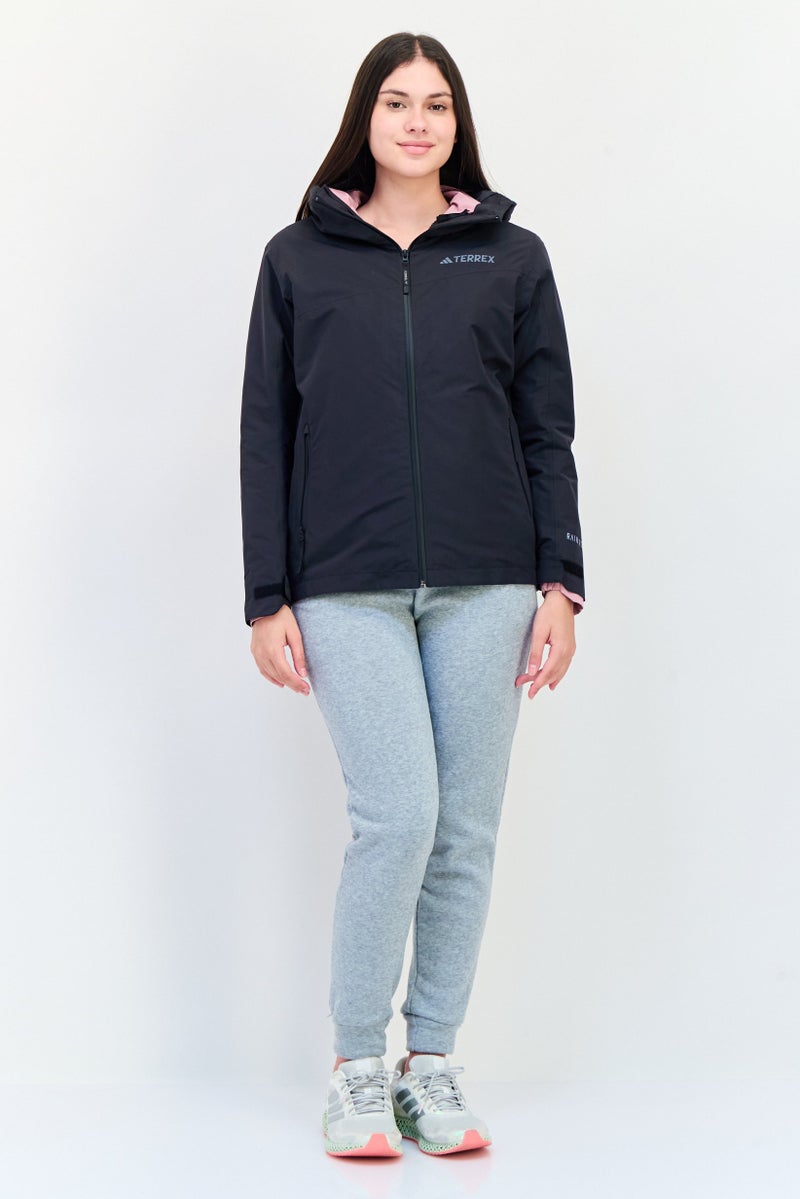 Adidas Women Sportswear Fit Long Sleeves Training Jacket, Black - Image 4