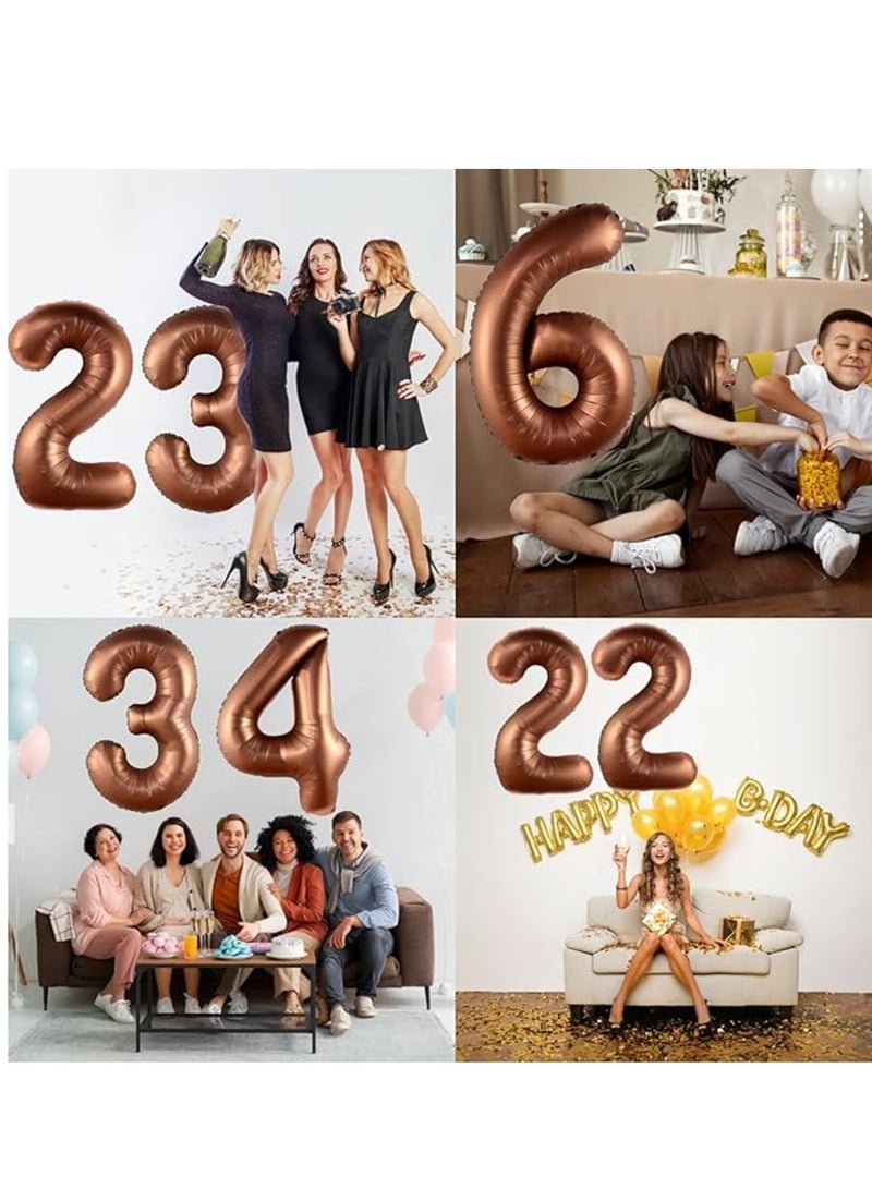 ThePartyPopper 40 Inch Long Coffee Number Balloon(9) - Image 3
