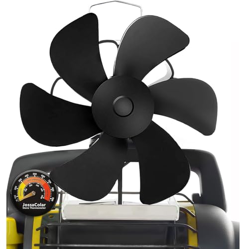 JossaColar Wood Stove Fan for Propane Heater, Heat Powered Fireplace Fan Thermoelectric Thermal Fan with Bracket being Fixed on Propane heater, Camping/Picnics/Indoor Use - Image 1