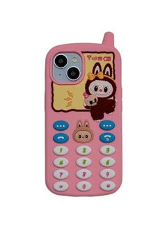 Arabest Cute Cartoon for Phone 15 Case Model Phone Case TPU Kawaii Silicone Scratch Resistant Shockproof Girls Women (12promax,Pink)  - Image 1
