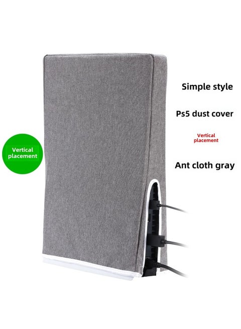 Digital Computer/game Console Protective Case - Transparent Crystal Clear Acrylic Shell Customizable Led Lighting-Product Color:PS5 Vertical Ant Cloth Gray