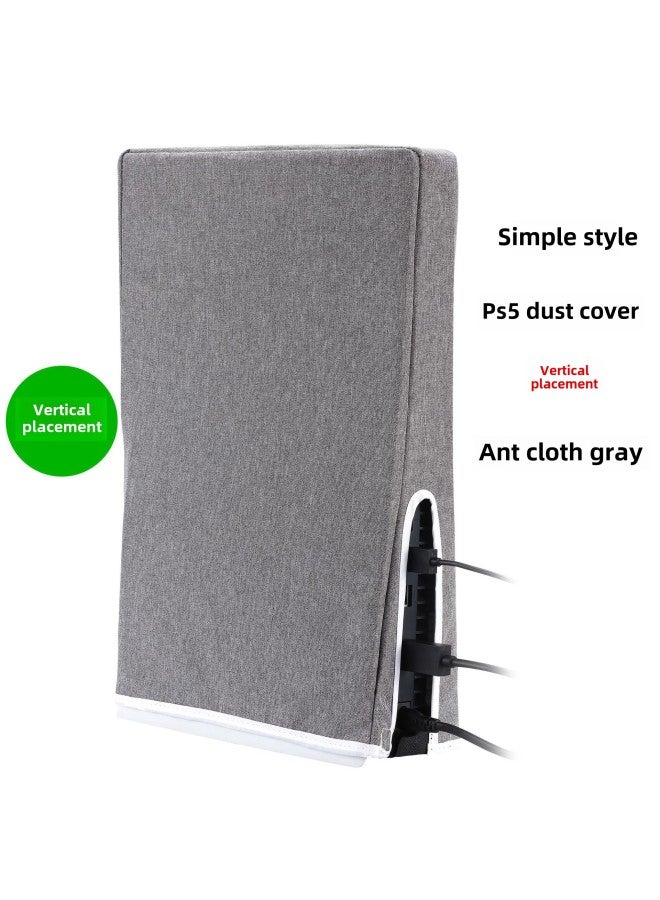 Digital Computer/game Console Protective Case - Transparent Crystal Clear Acrylic Shell Customizable Led Lighting-Product Color:PS5 Vertical Ant Cloth Gray