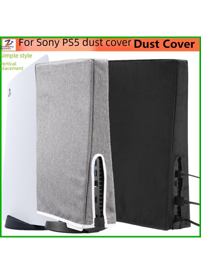 Digital Computer/game Console Protective Case - Transparent Crystal Clear Acrylic Shell Customizable Led Lighting-Product Color:PS5 Vertical Ant Cloth Gray