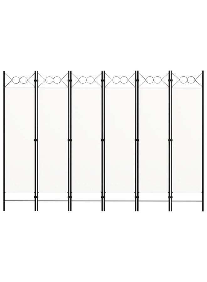 فيداكسل مقسم غرفة ذو 6 ألواح أبيض 240×180 سم 320711 - Image 2