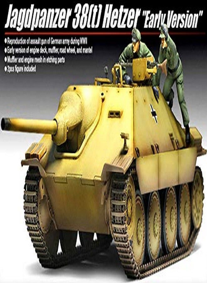 Academy 13278 Jagdpanzer 38(t) Early Version 1/35 Scale Plastic Model Kit - Image 1