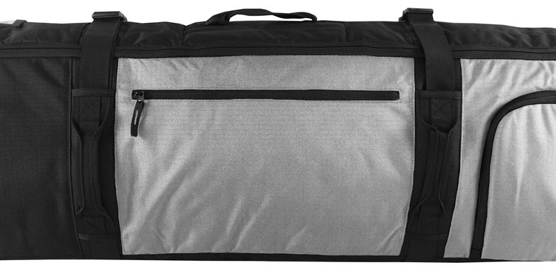 Element Equipment Wheeled Padded Ski Bag Ultimate Double - Premium High End Double Roller Travel Bag 195 Grey Ripstop - Image 4
