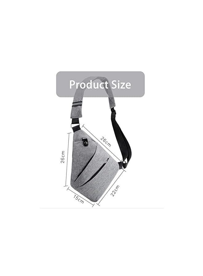 Raxoom Bag, Chest Backpack Casual Daypack Black Shoulder Crossbody Lightweight Anti Theft Outdoor Sport Travel Hiking Bag For Men Women - Image 2