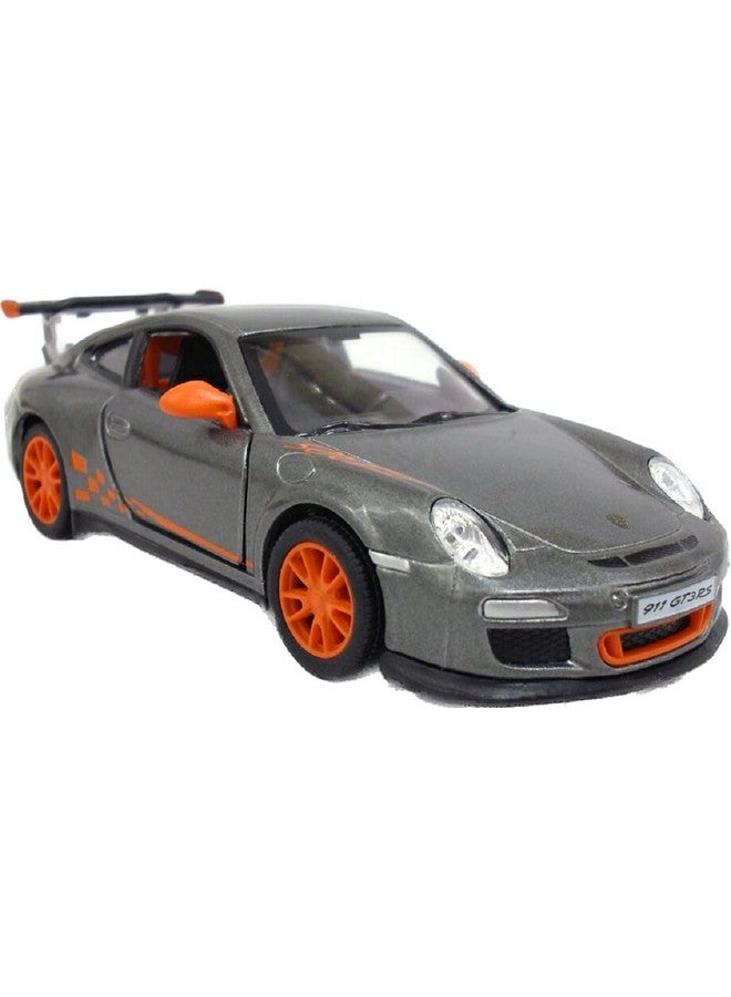 Kinsmart كي إن إس مارت بورش 911 جي تي 3 آر إس رمادي 1:36 مقياس 5" نموذج لعبة مصنوعة من الصب، سيارة رياضية فائقة - Image 1
