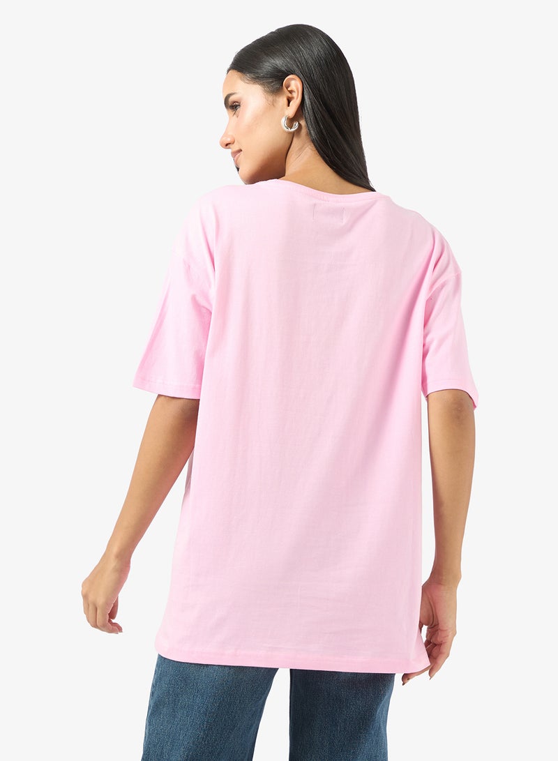 Ginger Cotton Oversize Wellness Graphic T-shirt - Image 2