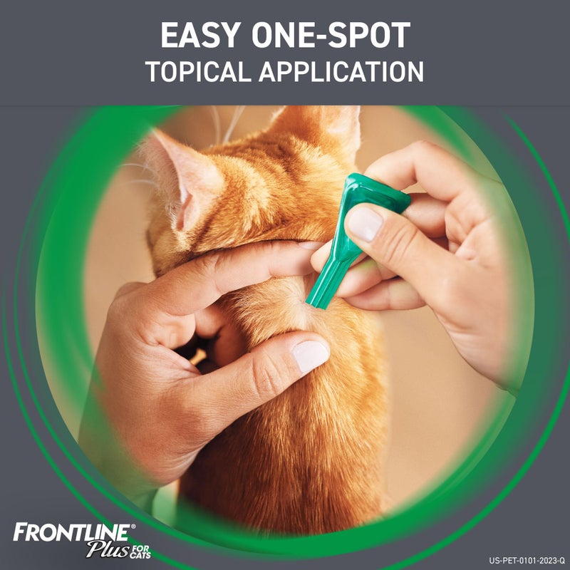 FRONTLINE Plus Flea and Tick Treatment for Cats Over 1.5 lbs. 8 Treatments - Image 5