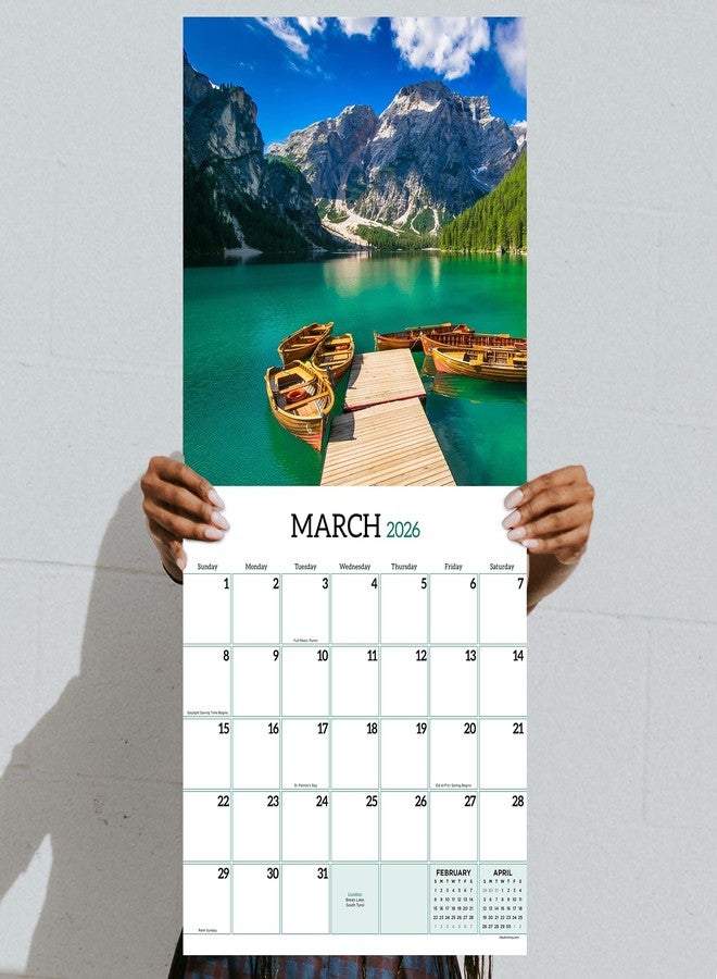 TF Publishing 2026 Italy Wall Calendar - Large Grids for Appointments and Scheduling - Vertical Monthly Wall Calendar 2026 with Premium Gloss Paper for Home and Office Organization - 12in x 12in - Image 5