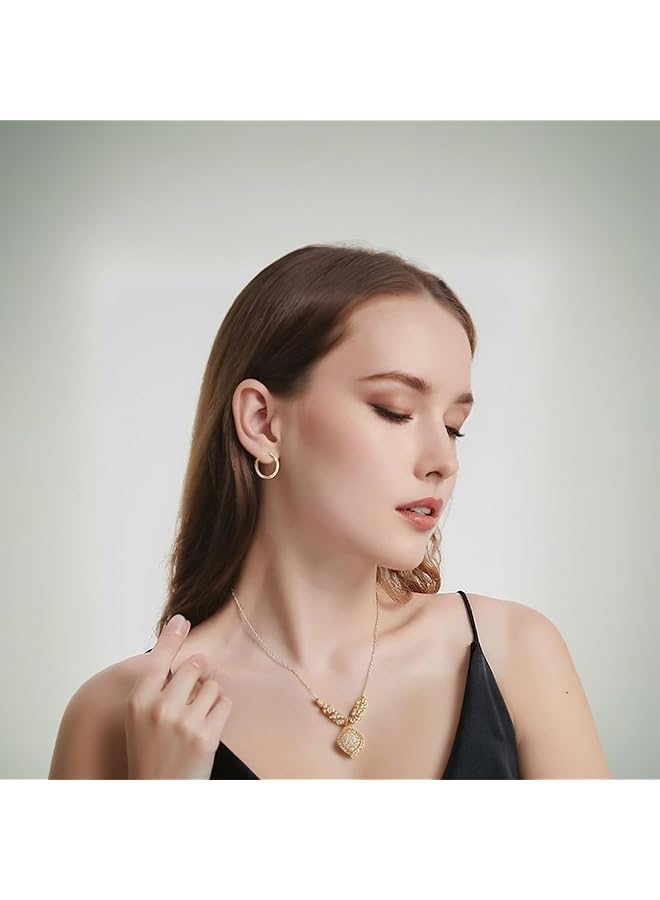 erorex 2 Pairs Gold Hoop Earrings 8Mm – Hypoallergenic Classic Design For Men And Women – Comfortable Everyday Wear – Elegant Jewelry Accessory - Image 3