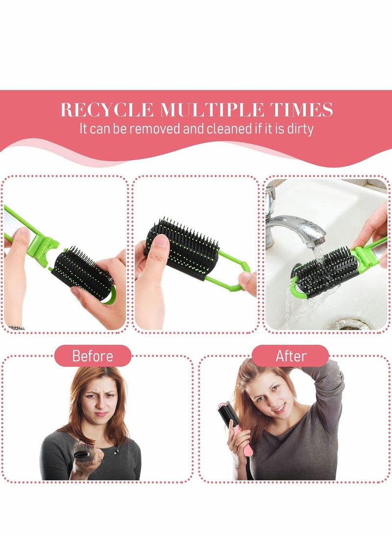 Y&D 12 Pcs Travel Hair Brush Portable Folding with Mirror, Mini Compact Comb Collapsible Pocket for Family Purse Gift  - Image 5
