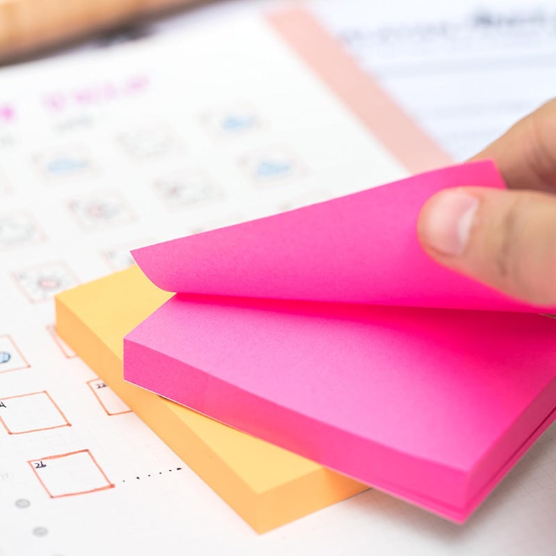 Deli Ea02202 Sticky Notes 100 Sheets, 76×51 Mm Size, Multicolour - Image 4