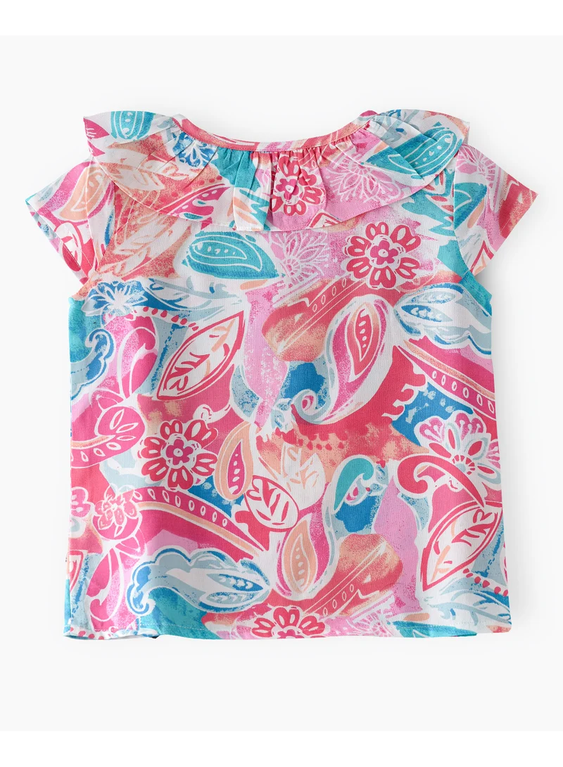 Jelliene Blooming Beauty: Girls' Breezy Blouse Chic Style & Summertime Comfort