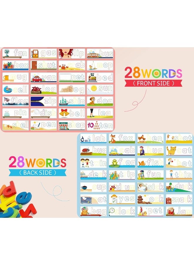 Officygnet Officygnet See & Spell Learning Educational Toys and Gift for 3 4 5 6 Years Old Boys and Girls - Matching Letter Game for Preschool Kids - 80 Pcs of CVC Word Builders for Toddler Learning Activities  - Image 4