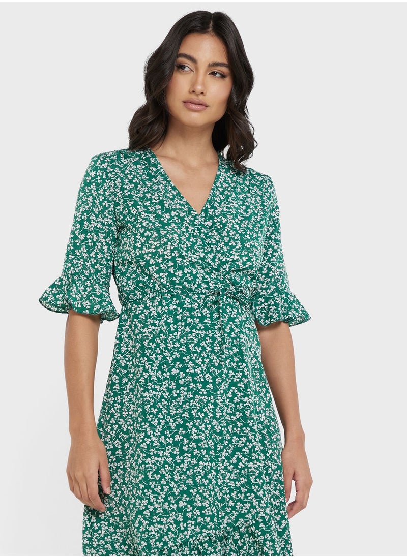 ELLA - Floral Printed Dress - Image 1