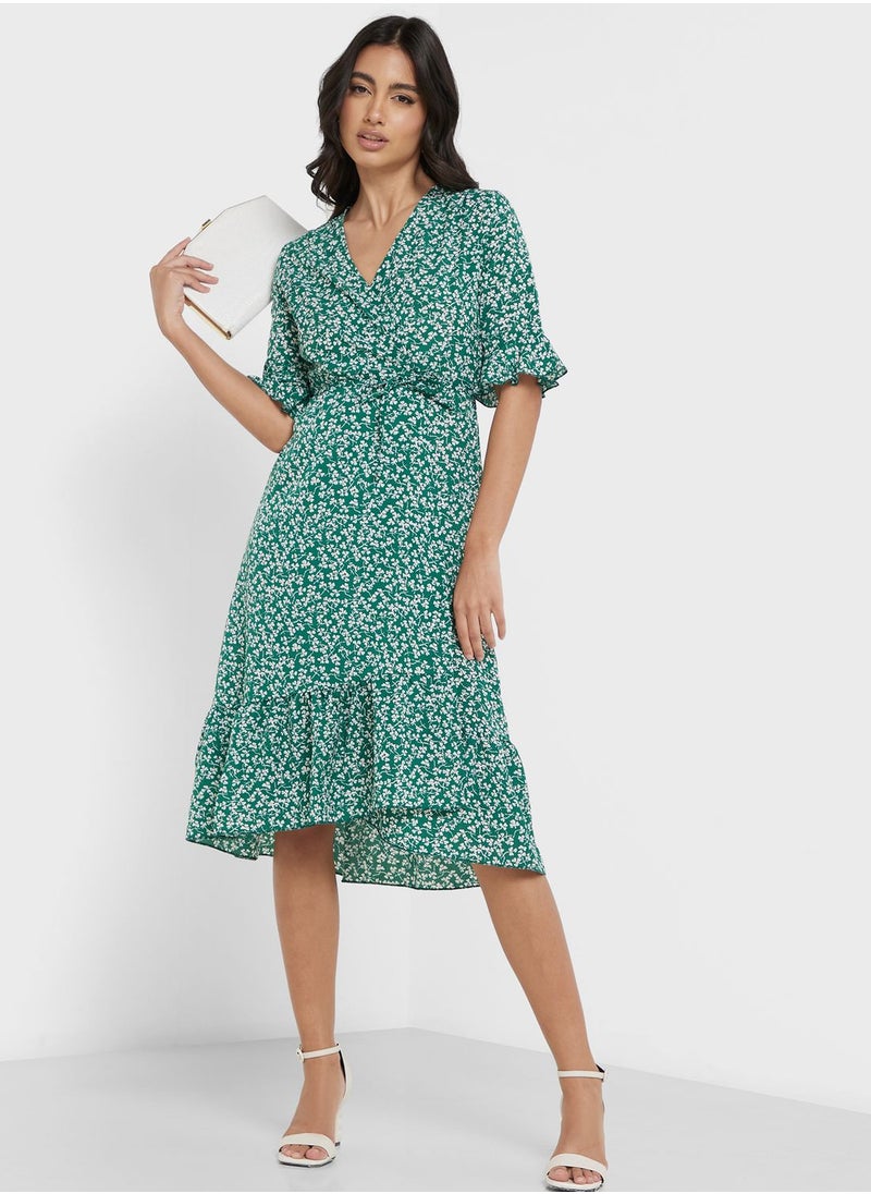 ELLA - Floral Printed Dress - Image 1