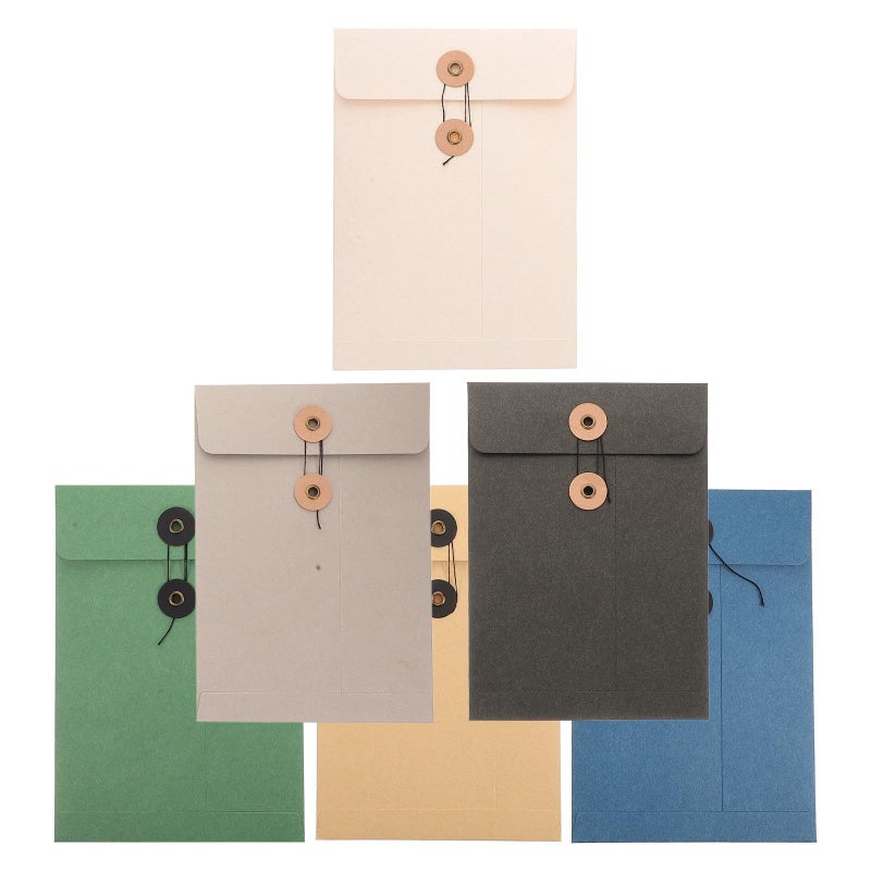 Large Kraft Paper File Folders 6pcs Document Holder for Office Storage - Image 2