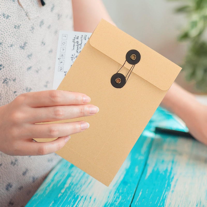 Large Kraft Paper File Folders 6pcs Document Holder for Office Storage - Image 5