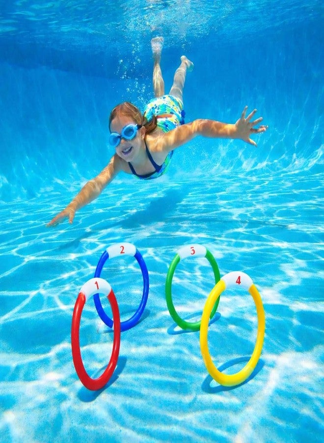 Fitfix® Swimming Toy Set of Floating Egg Flips,Underwater Game Sinker Rings I Diving Toys for Children I Ideal Gift Set - Made in India (Sinker Ring + Egg Flip) Combo Made in India - Image 4