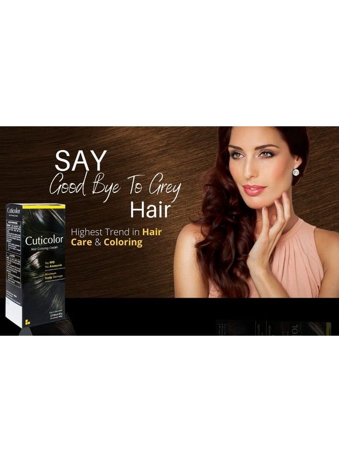 Cuticolor Permanent Hair Color Cream (Black)120Gm - Image 3