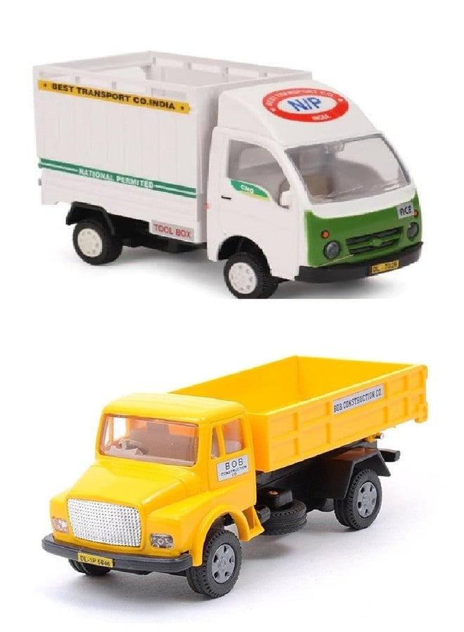 Sheel Combo of TLC TelcoTruck Toy & Ace CNG Cargo Pull Back Toy Color May Vary as per Availability - Multicolour - Image 1