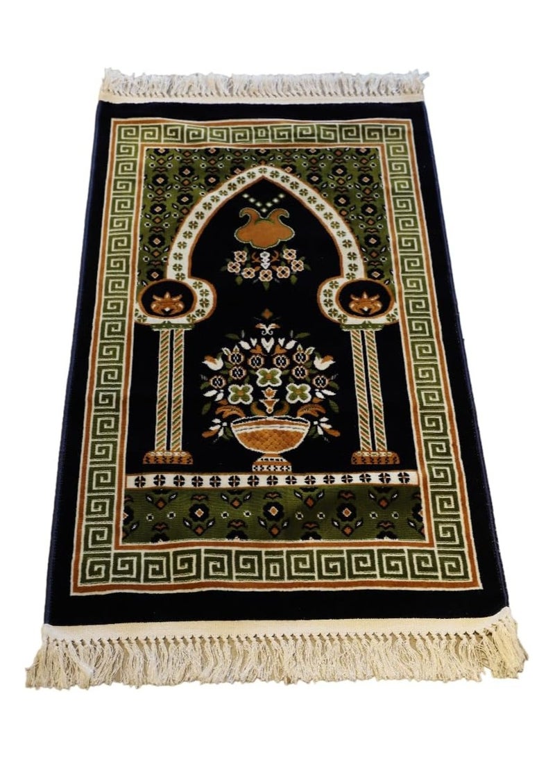 Premium Muslim Prayer Mat Or Islamic Rug Ramadan Gift Set Janamaz Sajadah Design 8