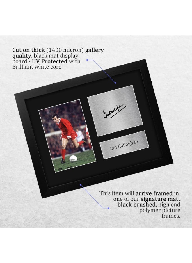 HWC Trading HWC Trading Ian Callaghan Liverpool Framed Gifts Printed Signed Autograph Picture for Football Fans and Supporters  - Image 3