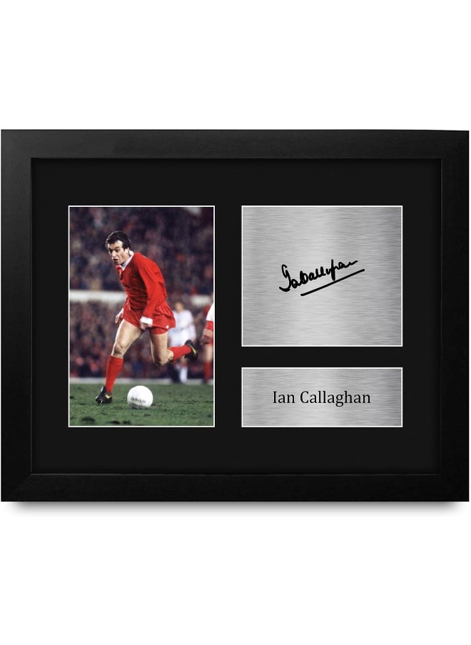 HWC Trading HWC Trading Ian Callaghan Liverpool Framed Gifts Printed Signed Autograph Picture for Football Fans and Supporters  - Image 1