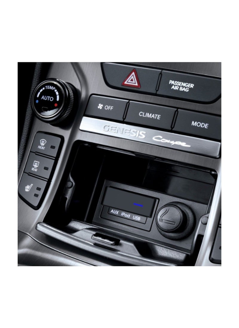 Bluetooth 5.0 Adapter for KIA, AUX Music Audio Transmitter 5.0 Bluetooth Transmitter with 3.5mm Jack Audio Adapter Stereo Jack Bluetooth Transmitter USB iPhone iPad Smartphone Android Phone Car Kit