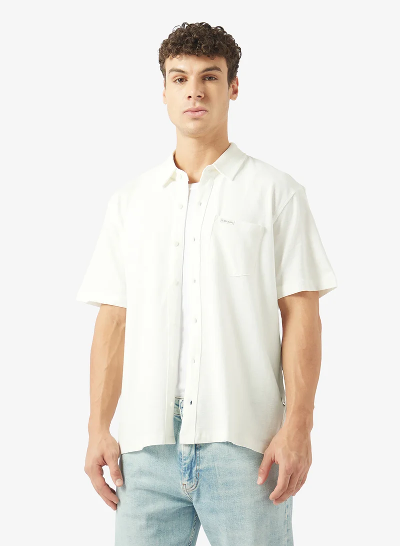 Pocket Detail Button Down Shirt