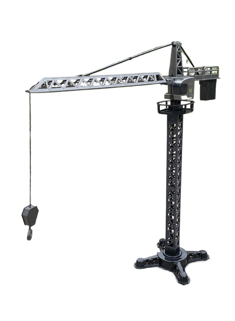 AROAQ Construction Vehicle Toy, Heavy Duty Crane Tower For Pretend Play, Realistic Engineering Diecast Vehicle Toy, Durable Safe Construction Model Vehicle For Children, (1pc, Crane Tower) - Image 1